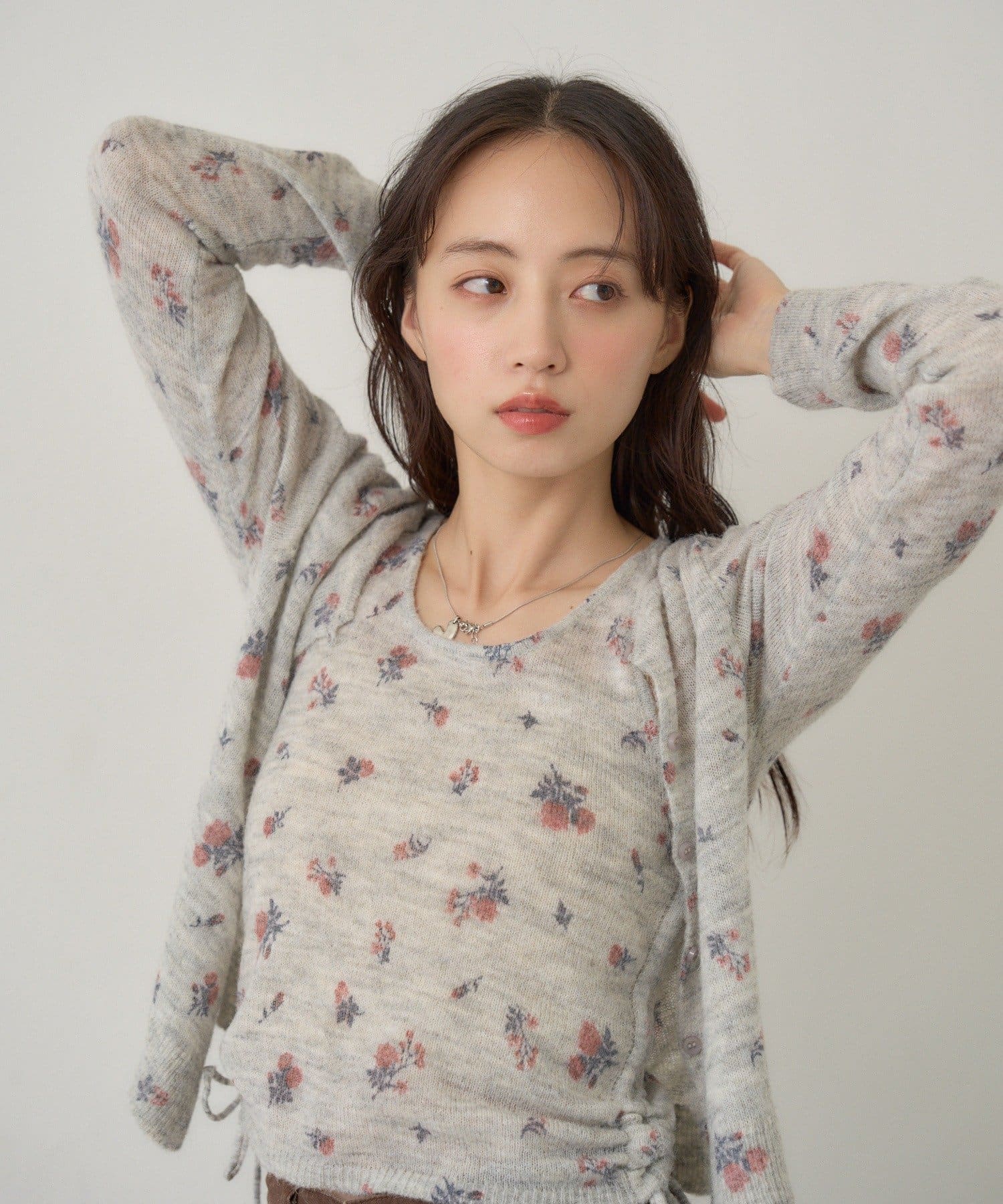 [純色/碎花] Kastane Mohair Knit 2P Set - Image 22