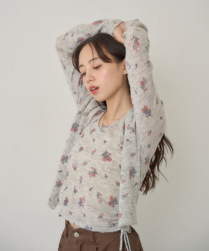 [純色/碎花] Kastane Mohair Knit 2P Set - Image 23