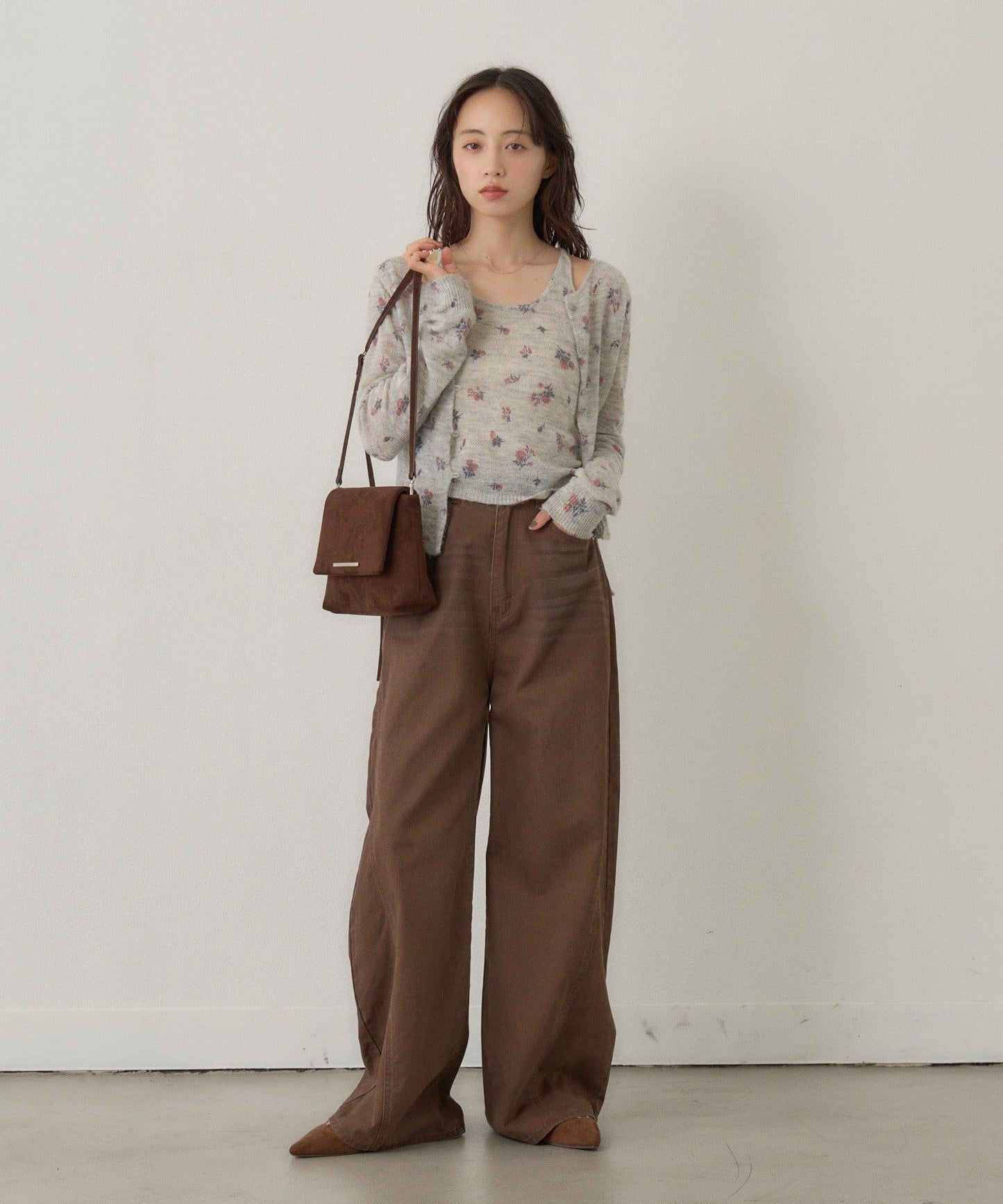 [純色/碎花] Kastane Mohair Knit 2P Set - Image 25