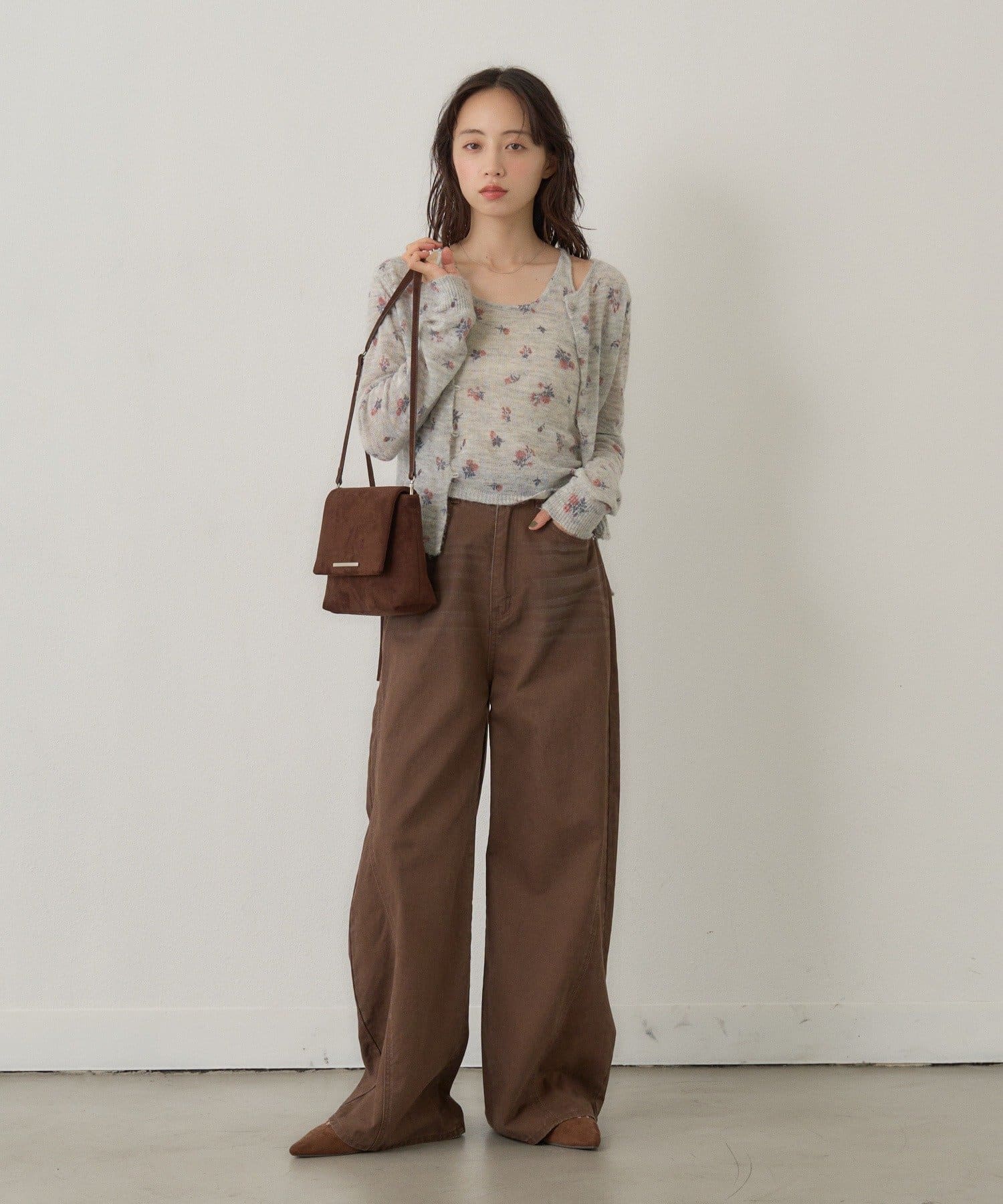 [純色/碎花] Kastane Mohair Knit 2P Set - Image 25