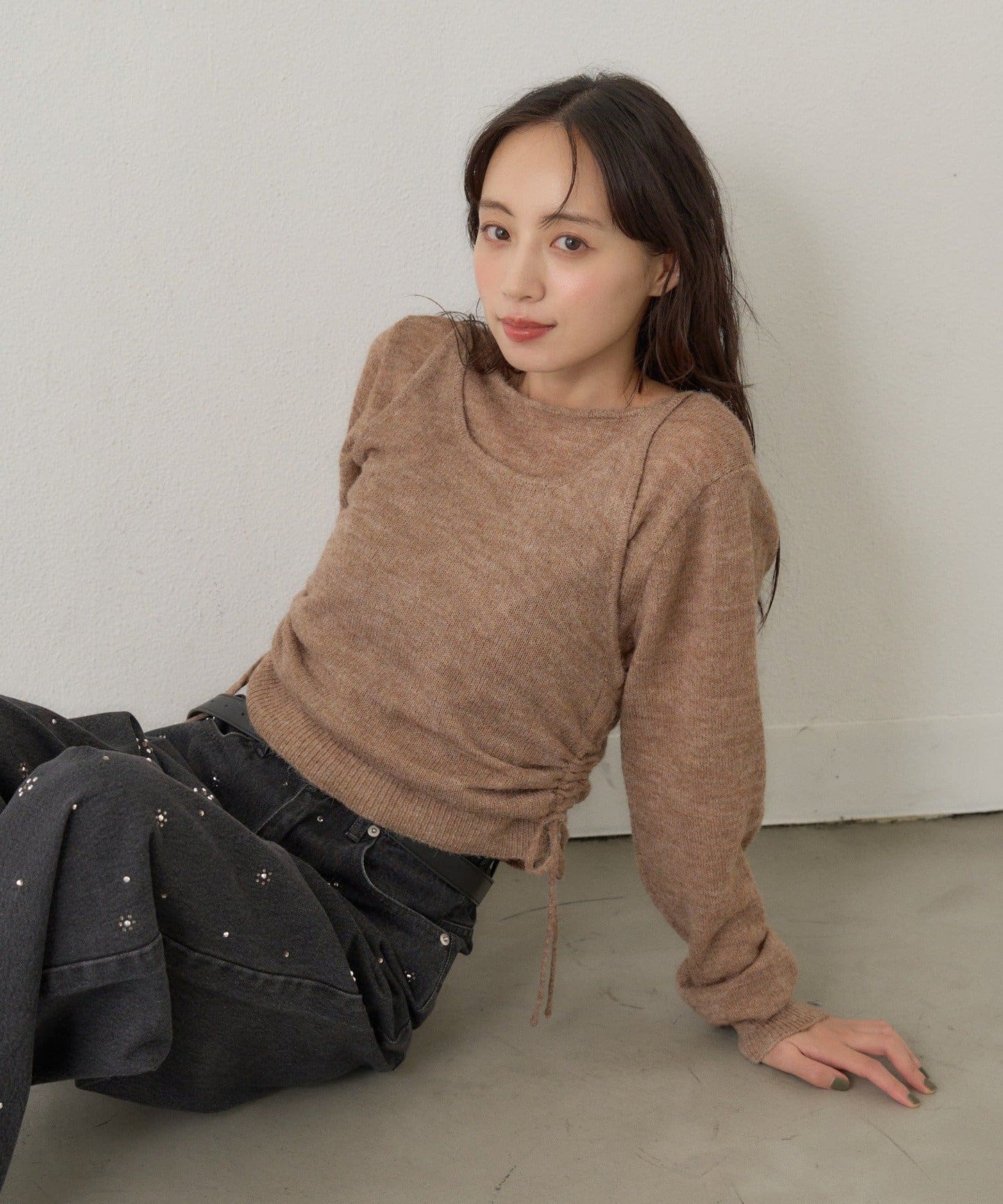 [純色/碎花] Kastane Mohair Knit 2P Set - Image 31