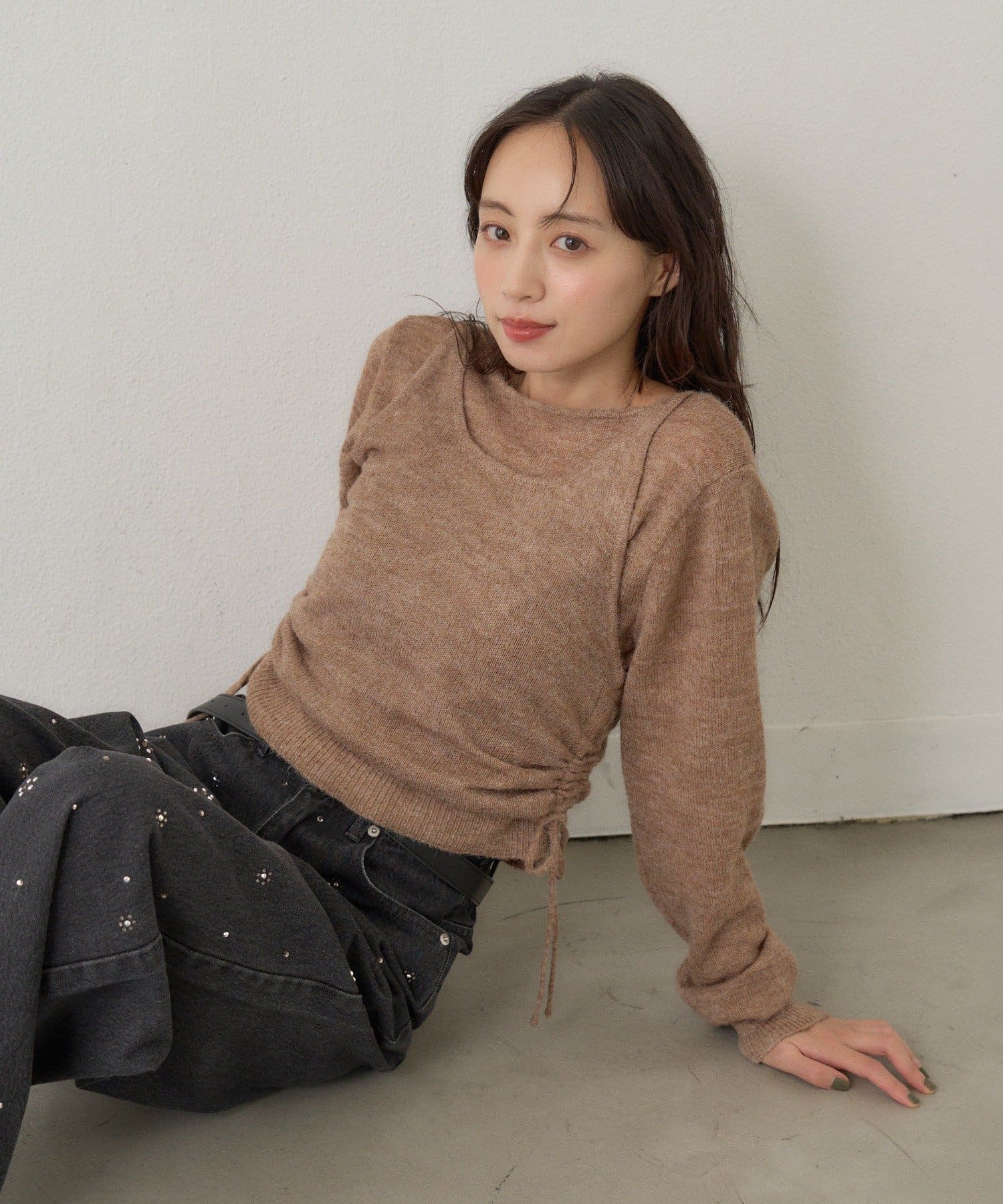 [純色/碎花] Kastane Mohair Knit 2P Set - Image 31