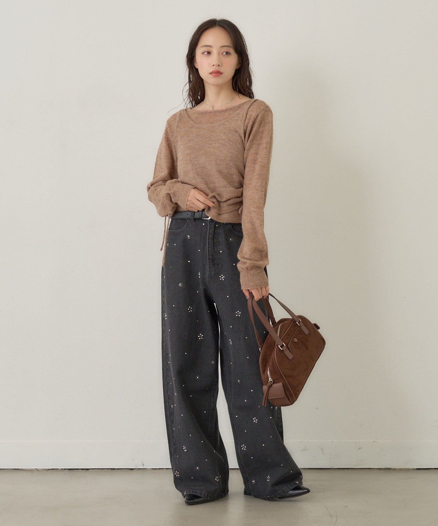 [純色/碎花] Kastane Mohair Knit 2P Set - Image 32
