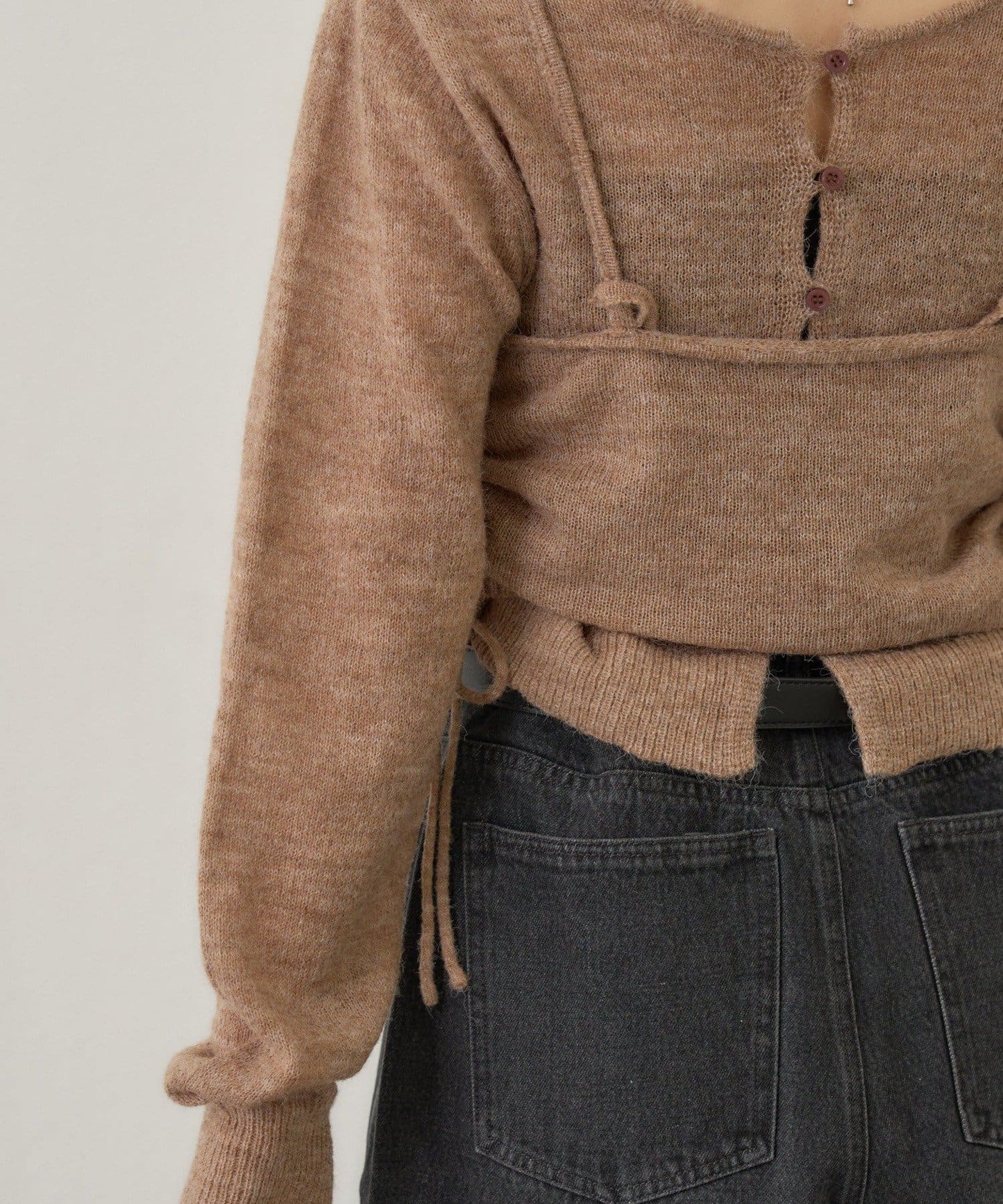 [純色/碎花] Kastane Mohair Knit 2P Set - Image 34