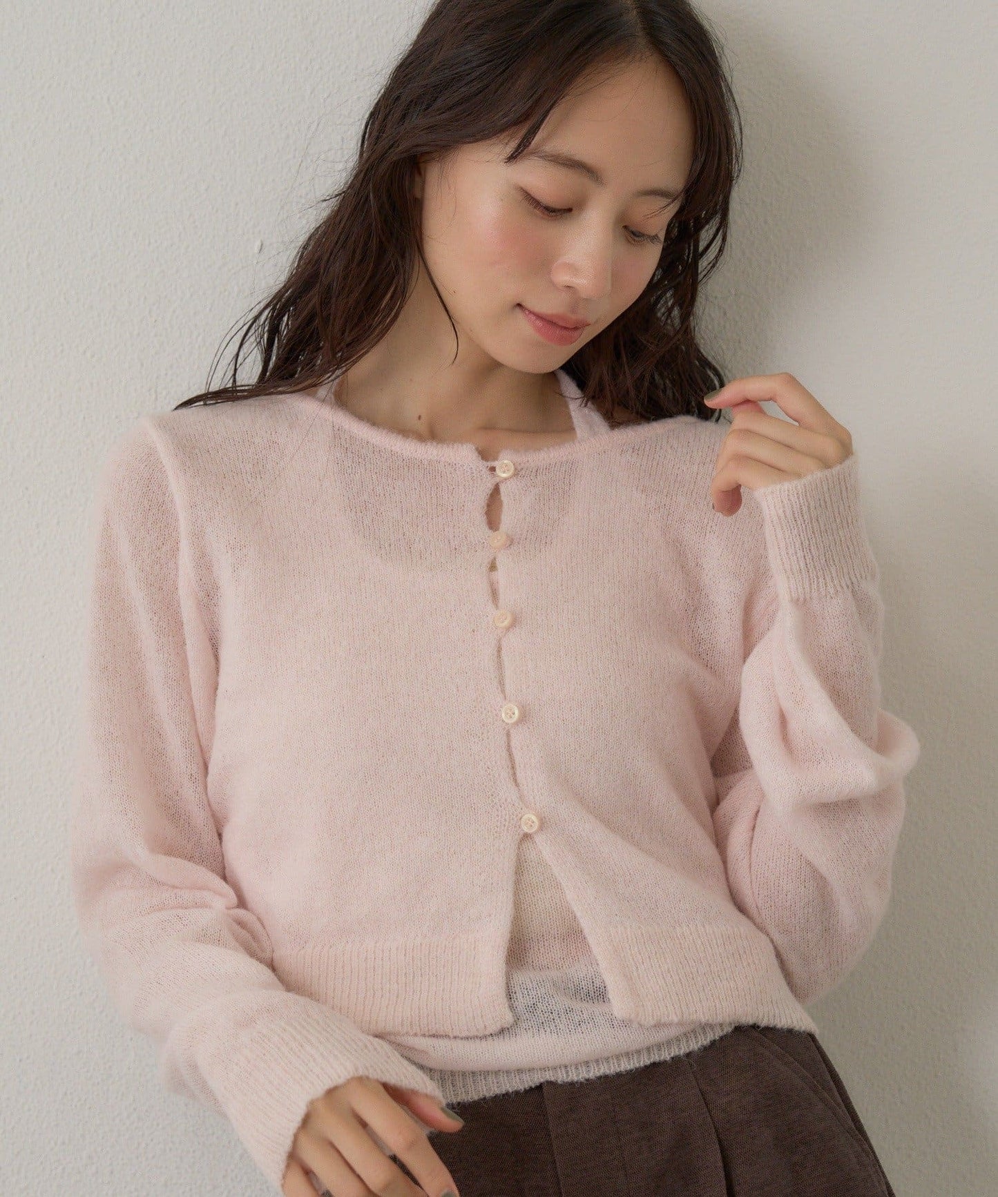 [純色/碎花] Kastane Mohair Knit 2P Set - Image 36
