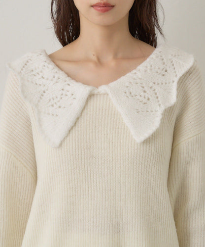Kastane Lace Collar Knit Cardigan - Image 18