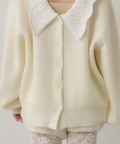 Kastane Lace Collar Knit Cardigan - Image 20