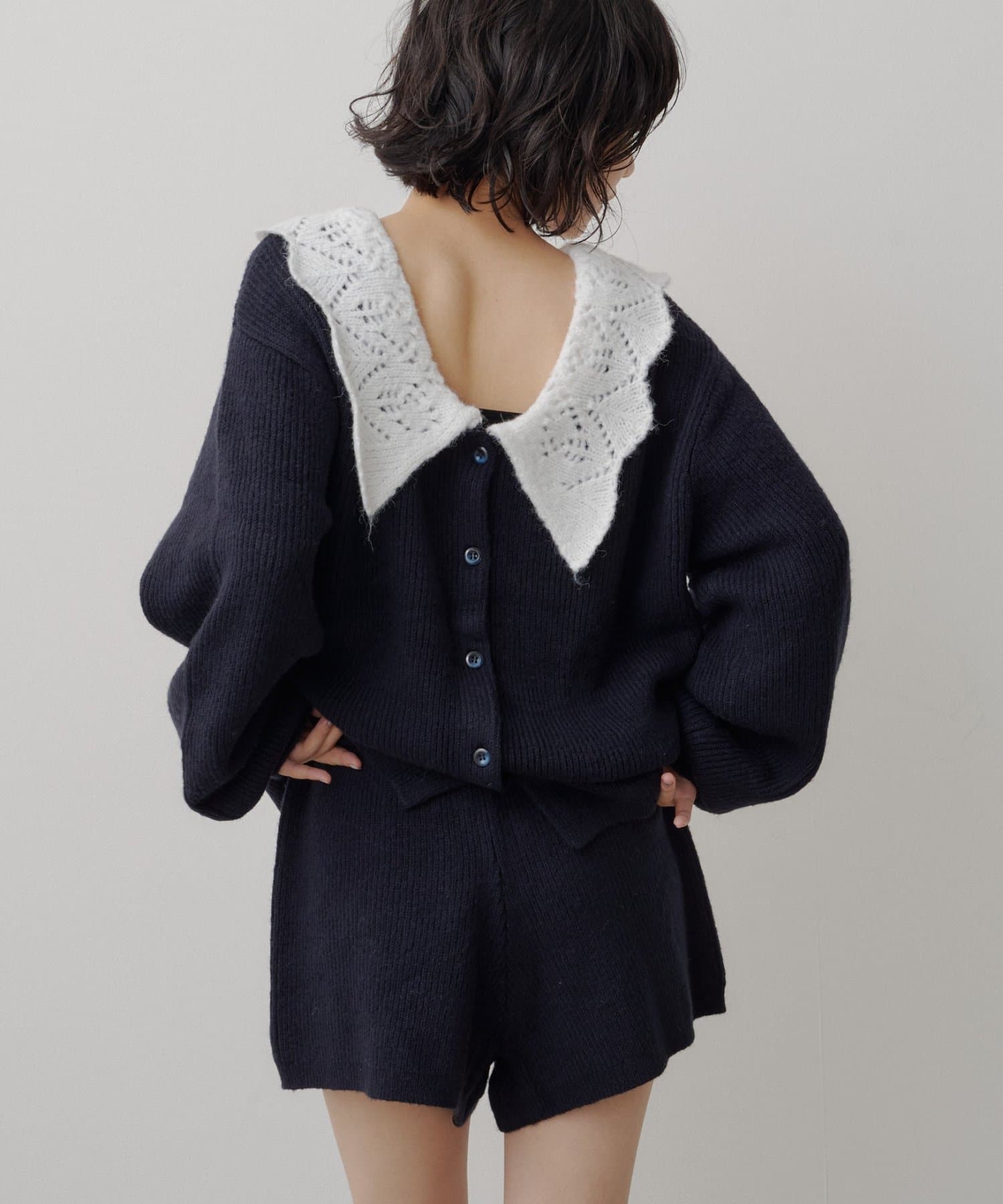 Kastane Lace Collar Knit Cardigan - Image 28