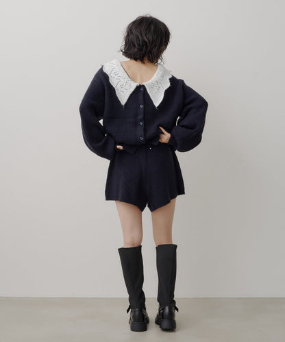 Kastane Lace Collar Knit Cardigan - Image 32