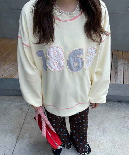 HELLO.SANFRANCISCO Logo patchwork big sweatshirt - Image 11