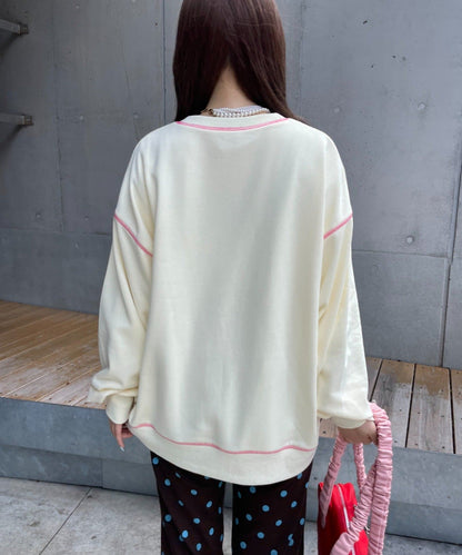 HELLO.SANFRANCISCO Logo patchwork big sweatshirt - Image 12