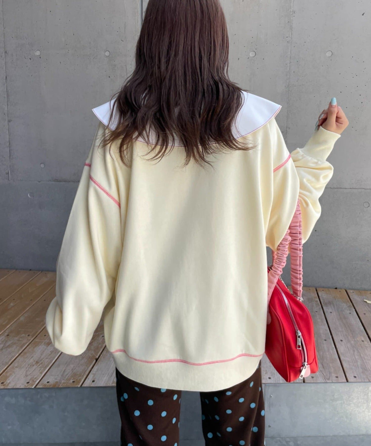 HELLO.SANFRANCISCO Logo patchwork big sweatshirt - Image 6