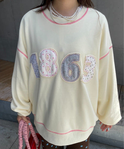 HELLO.SANFRANCISCO Logo patchwork big sweatshirt - Image 7