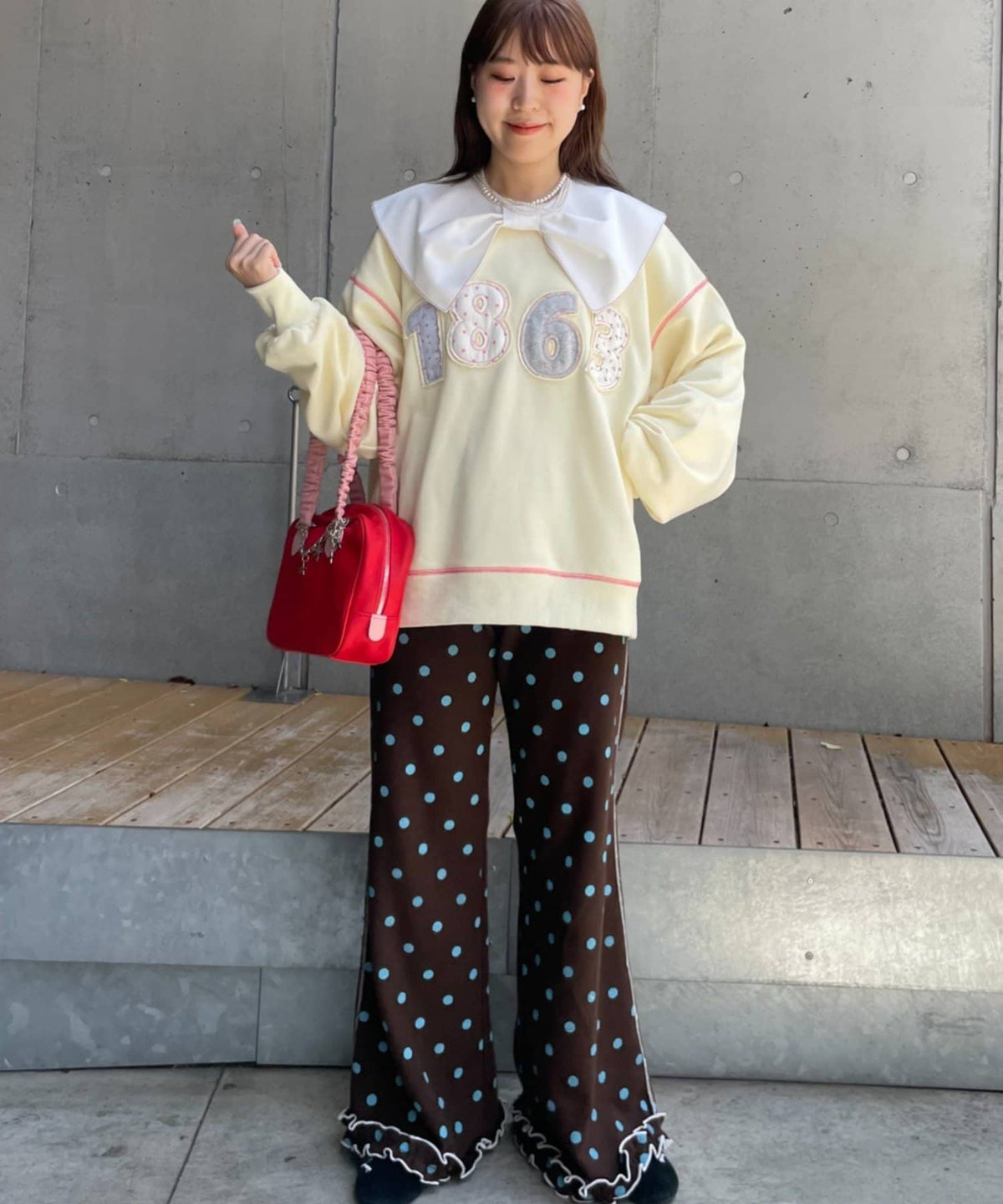 HELLO.SANFRANCISCO Logo patchwork big sweatshirt - Image 8