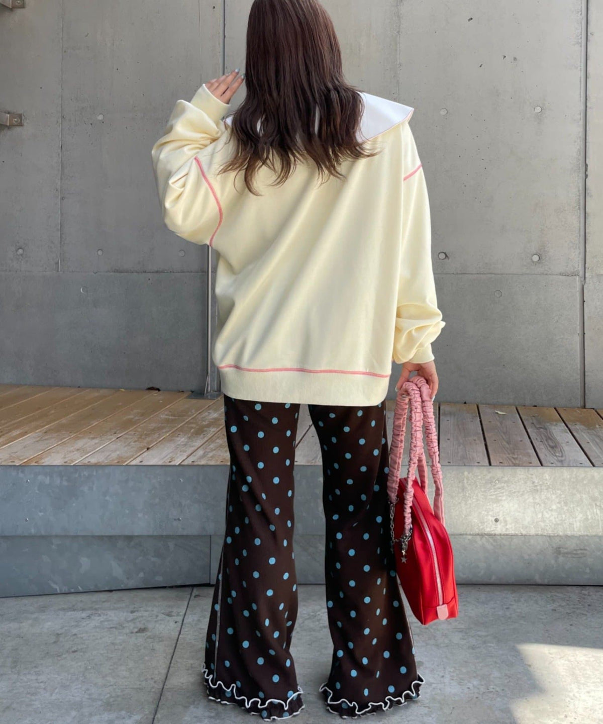 HELLO.SANFRANCISCO Logo patchwork big sweatshirt - Image 10