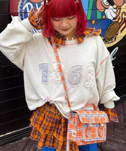HELLO.SANFRANCISCO Logo patchwork big sweatshirt - Image 1