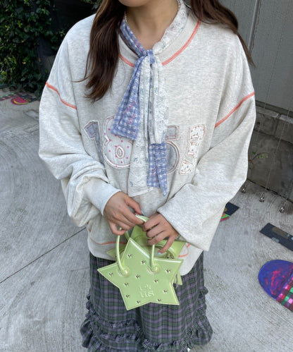 HELLO.SANFRANCISCO Logo patchwork big sweatshirt - Image 25