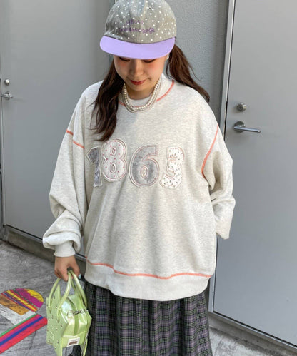 HELLO.SANFRANCISCO Logo patchwork big sweatshirt - Image 19