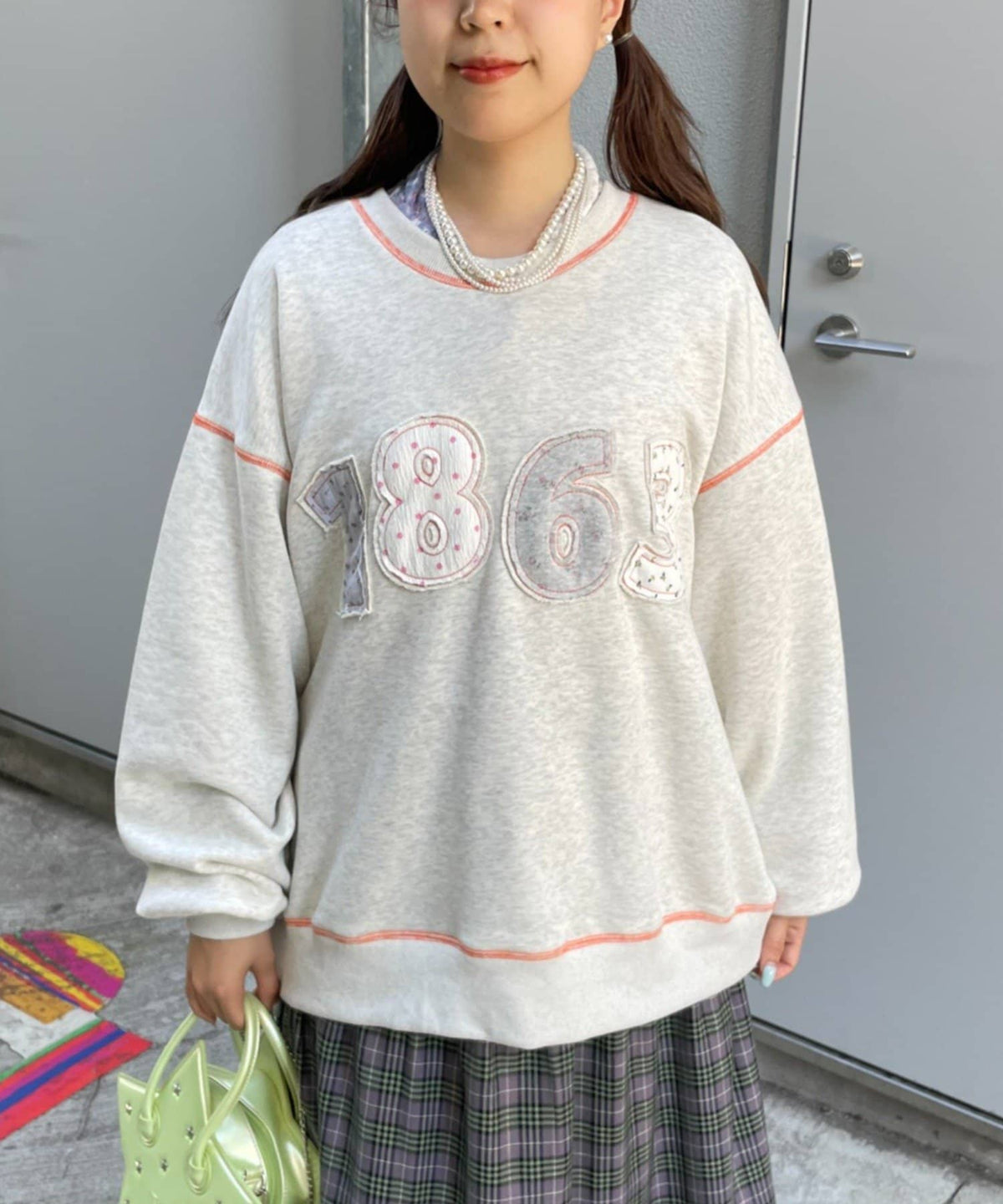 HELLO.SANFRANCISCO Logo patchwork big sweatshirt - Image 21