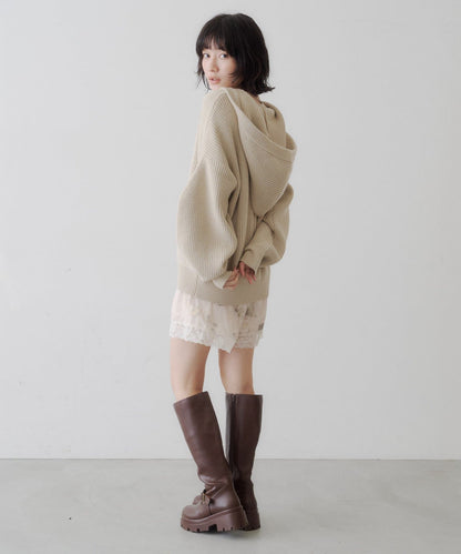 Kastane Voluminous hooded knit cardigan - Image 13