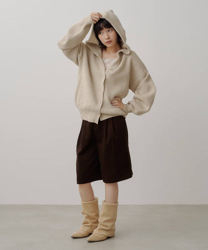 Kastane Voluminous hooded knit cardigan - Image 8