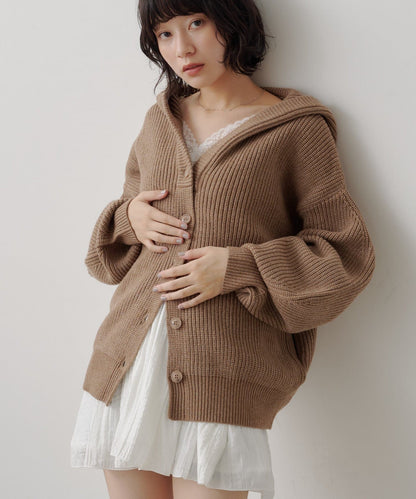 Kastane Voluminous hooded knit cardigan - Image 16