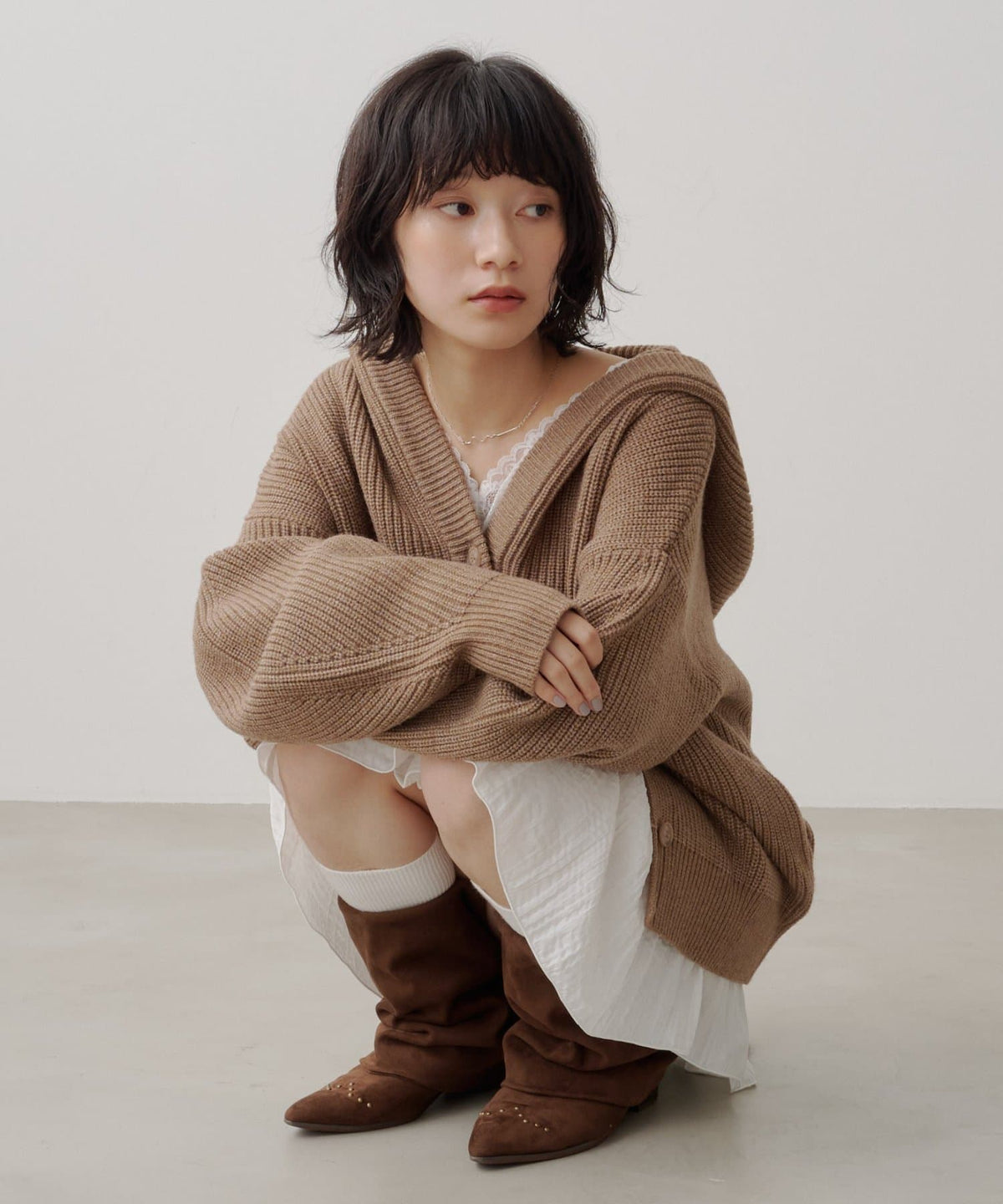 Kastane Voluminous hooded knit cardigan - Image 20