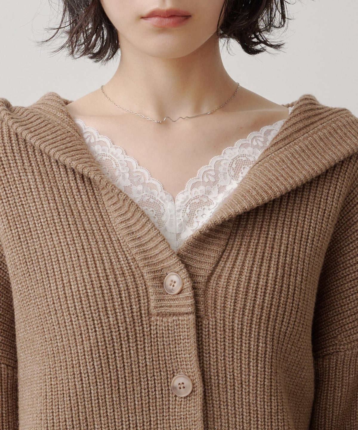 Kastane Voluminous hooded knit cardigan - Image 21