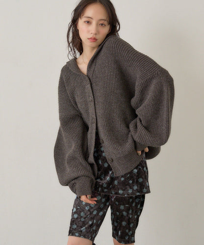 Kastane Voluminous hooded knit cardigan - Image 41