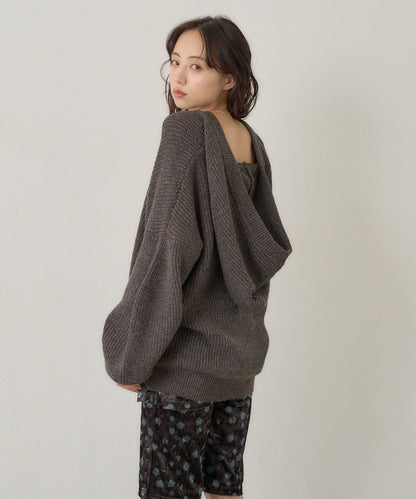 Kastane Voluminous hooded knit cardigan - Image 42