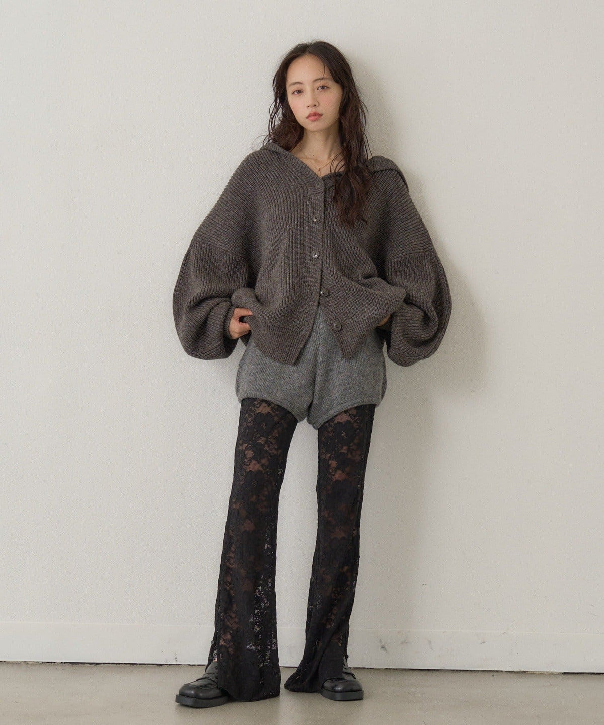 Kastane Voluminous hooded knit cardigan - Image 45