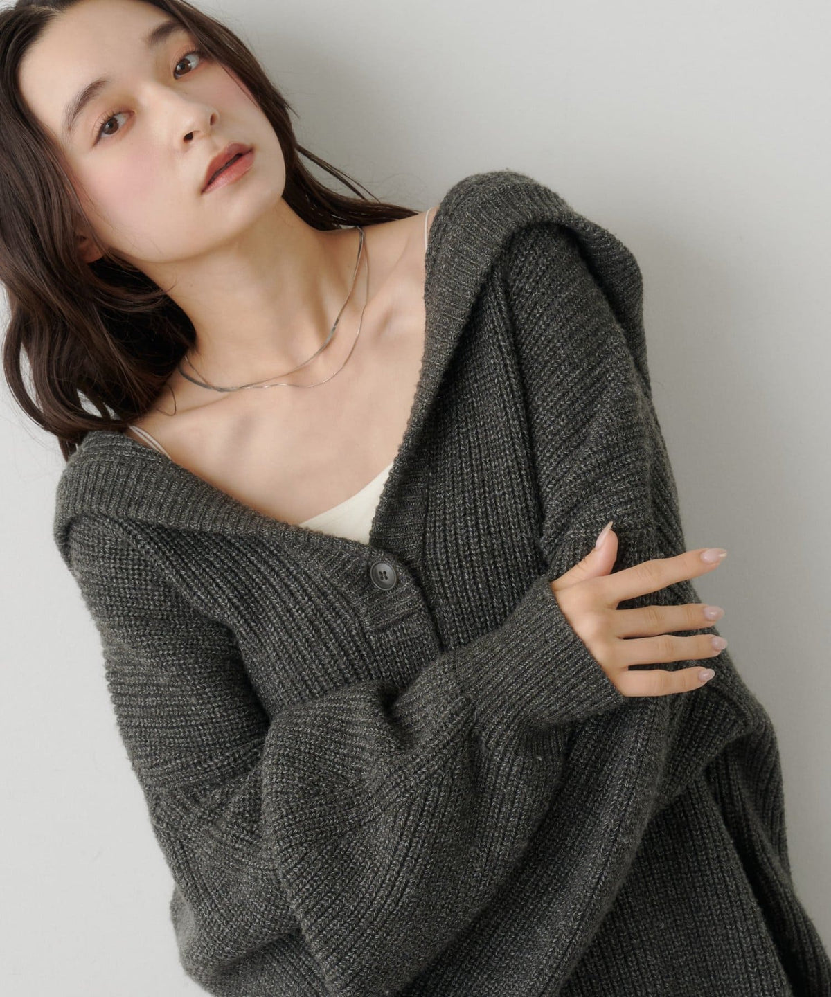 Kastane Voluminous hooded knit cardigan - Image 29