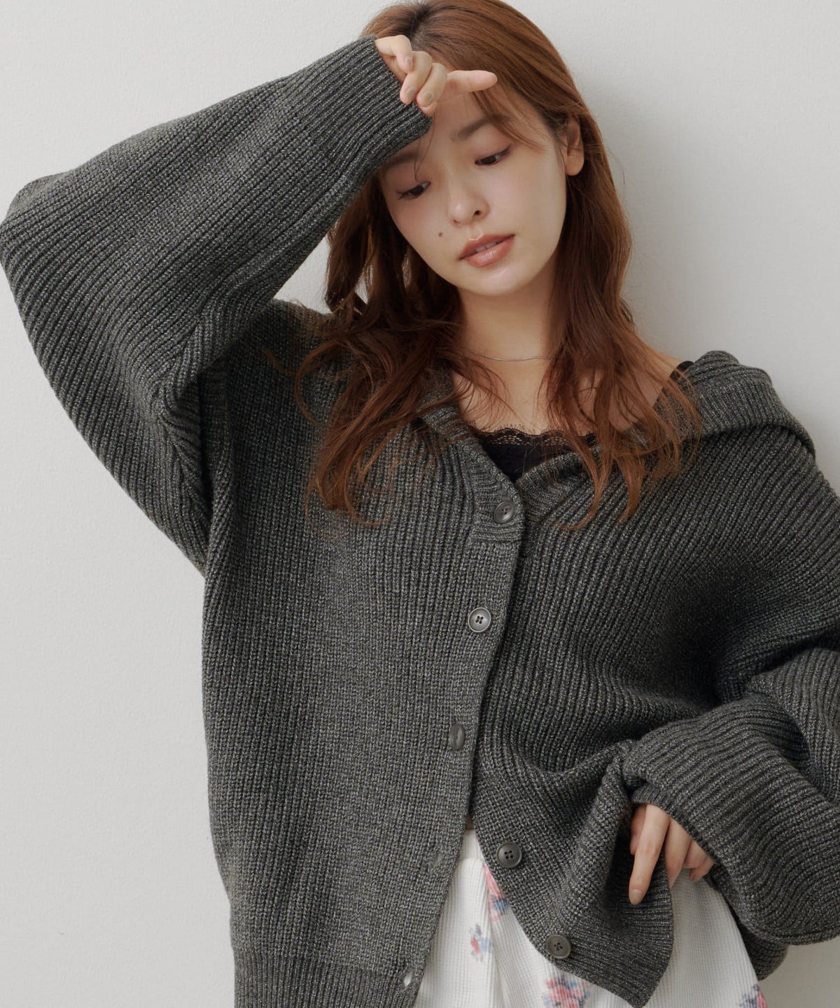 Kastane Voluminous hooded knit cardigan - Image 47