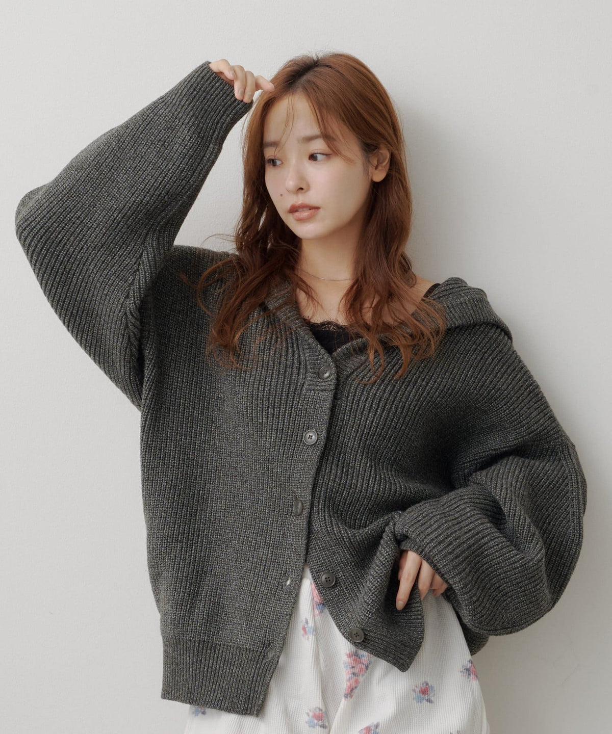 Kastane Voluminous hooded knit cardigan - Image 48