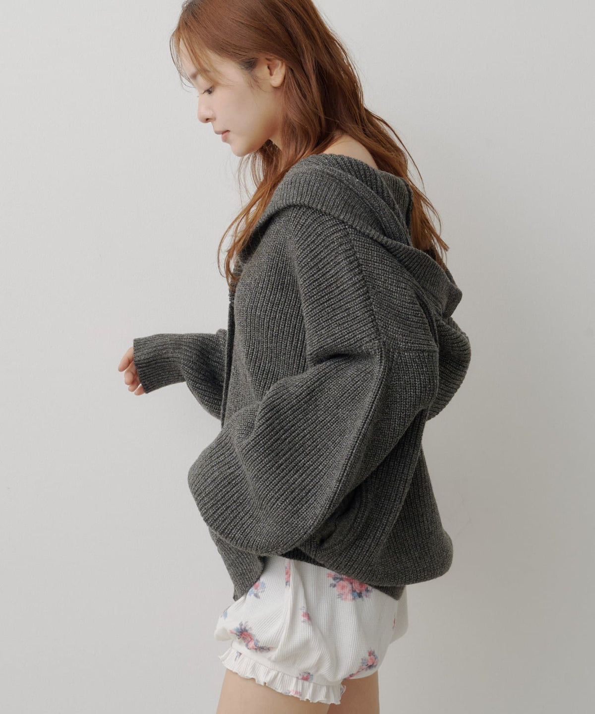 Kastane Voluminous hooded knit cardigan - Image 50