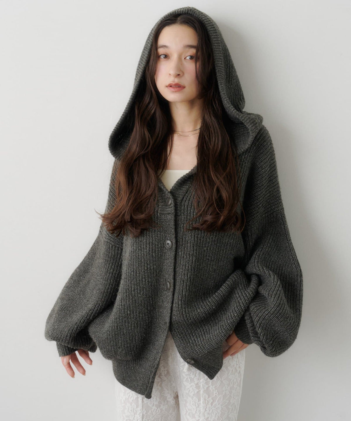 Kastane Voluminous hooded knit cardigan - Image 31