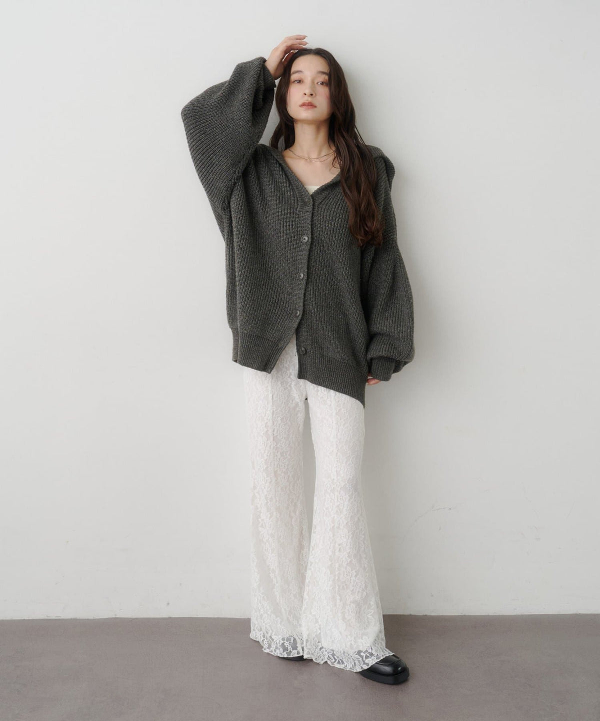 Kastane Voluminous hooded knit cardigan - Image 33