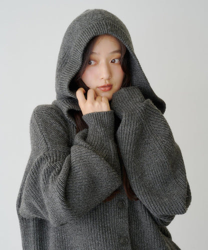 Kastane Voluminous hooded knit cardigan - Image 36