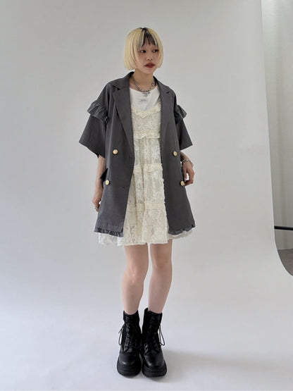 w closet 荷葉邊短袖外套 - Image 68