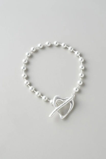 GOLDY Heart Ball Chain Bracelet