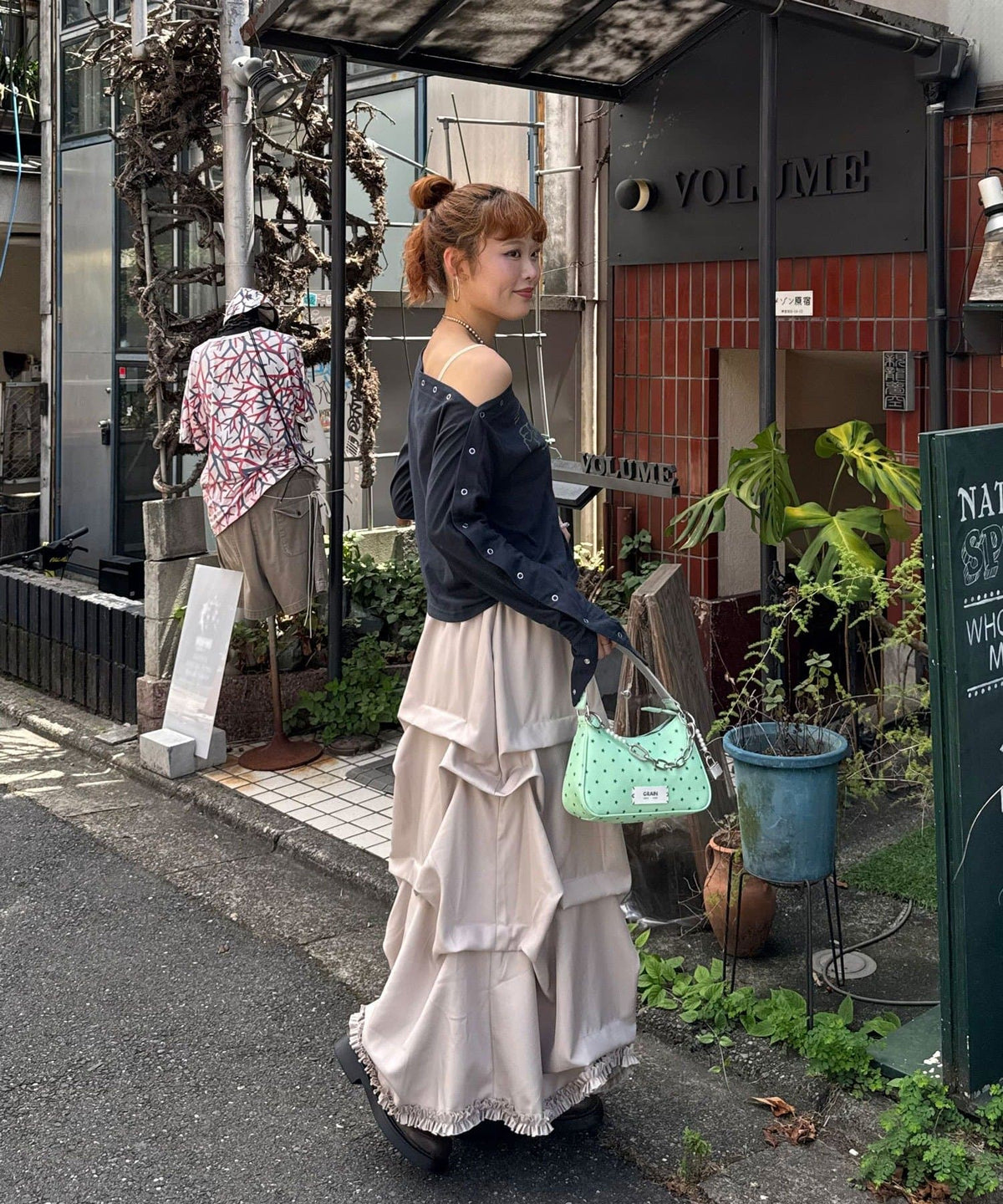 CIAOPANIC 不規則褶褶垂墜荷葉邊裙 - Image 10
