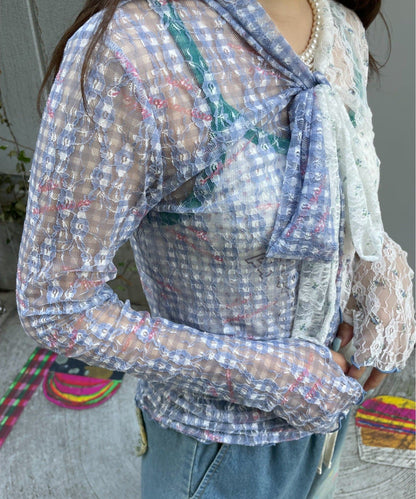 HELLO.SANFRANCISCO Lace bow tie tee - Image 13