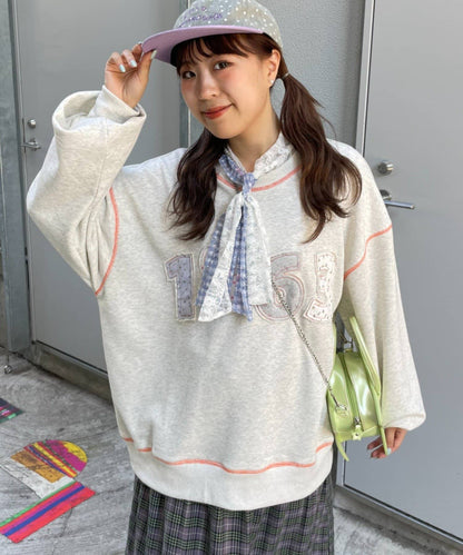 HELLO.SANFRANCISCO Lace bow tie tee - Image 16