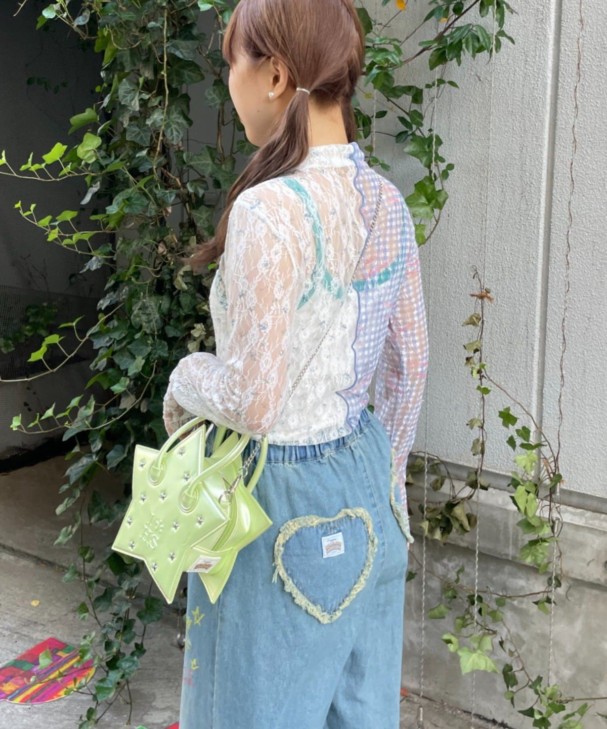HELLO.SANFRANCISCO Lace bow tie tee - Image 6