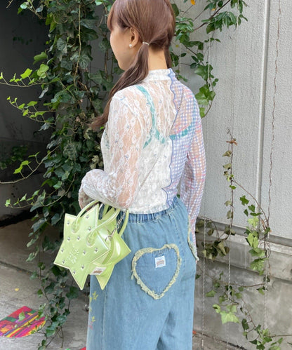 HELLO.SANFRANCISCO Lace bow tie tee - Image 6