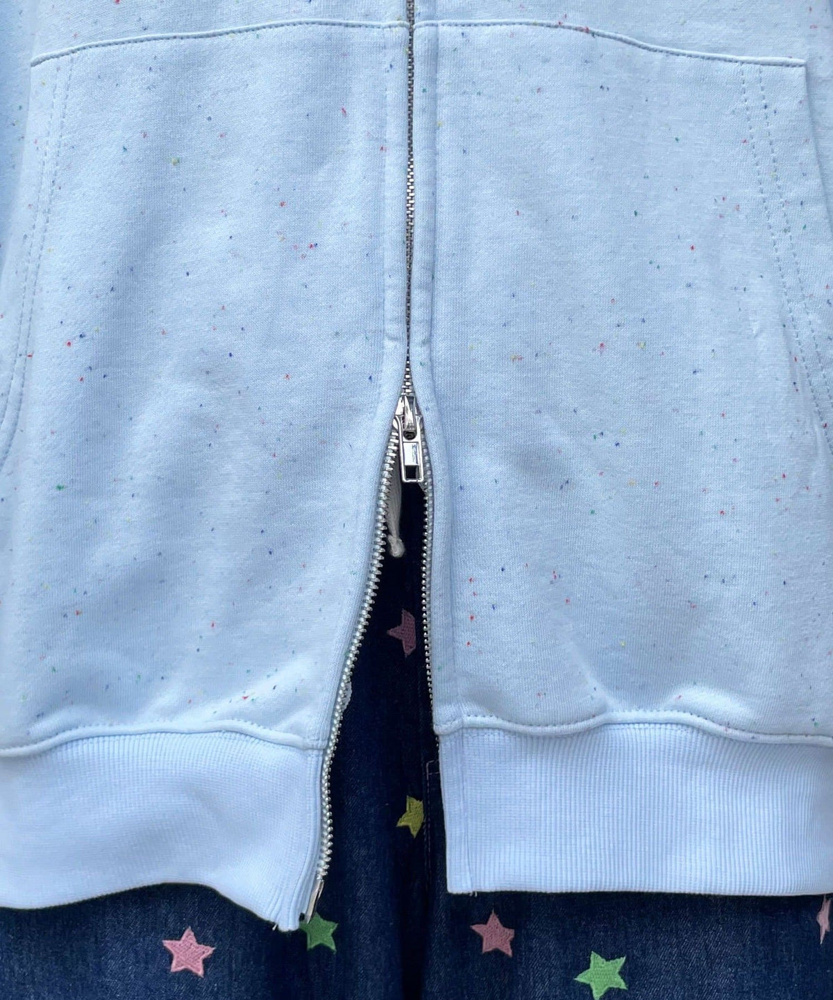 HELLO.SANFRANCISCO 橫紋Ruffle邊Double Zip Hoodie - Image 28