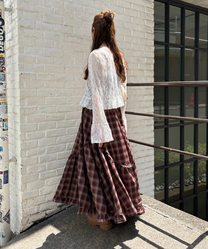 w closet 多層格紋吊帶ops - Image 7