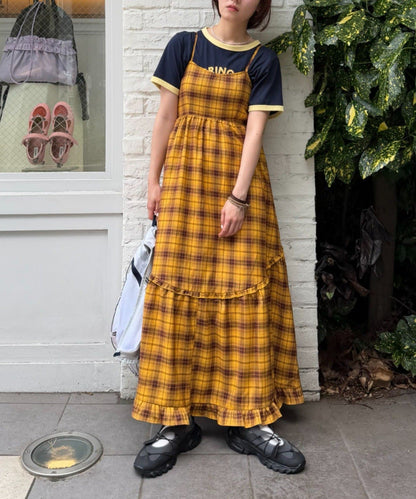w closet 多層格紋吊帶ops - Image 14
