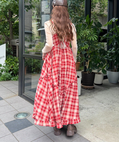w closet 多層格紋吊帶ops - Image 20