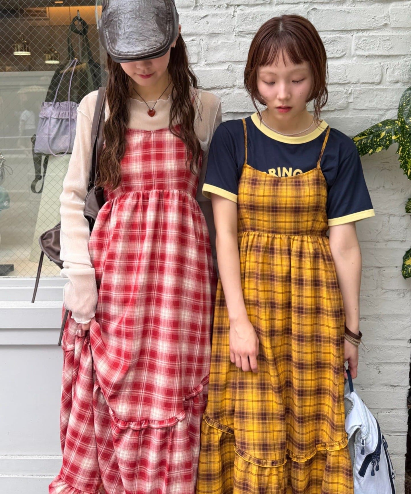 w closet 多層格紋吊帶ops - Image 21